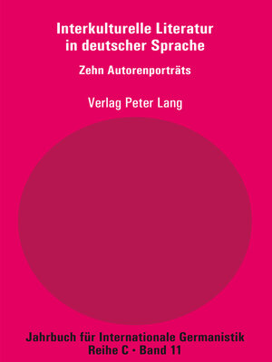cover image of Interkulturelle Literatur in deutscher Sprache